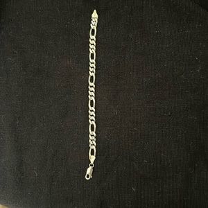 Ladies sterling silver chain bracelet Italy